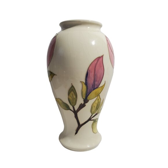 Vintage Moorcroft Magnolia Vase 10.5"– Walter Moorcroft ✨ - Picture 7 of 10